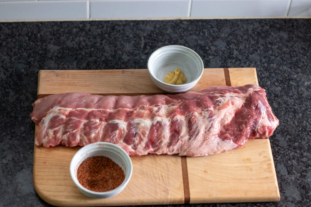 ingredients for simple Traeger smoked ribs