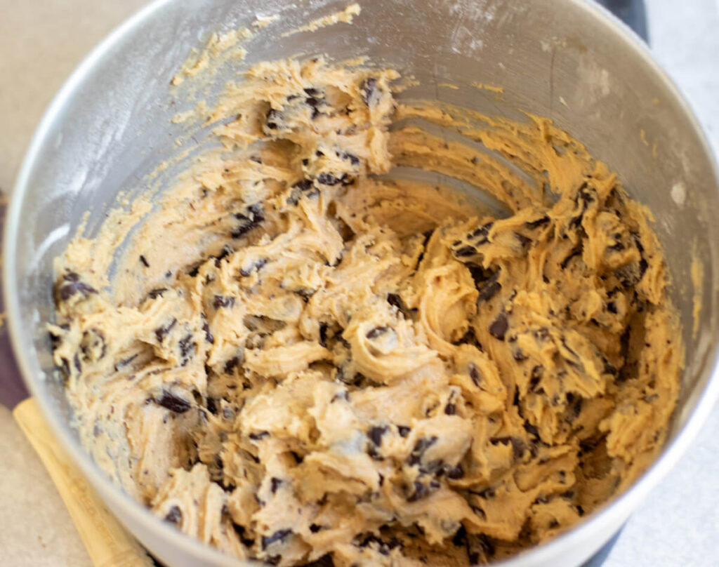 brown butter cookie mixture