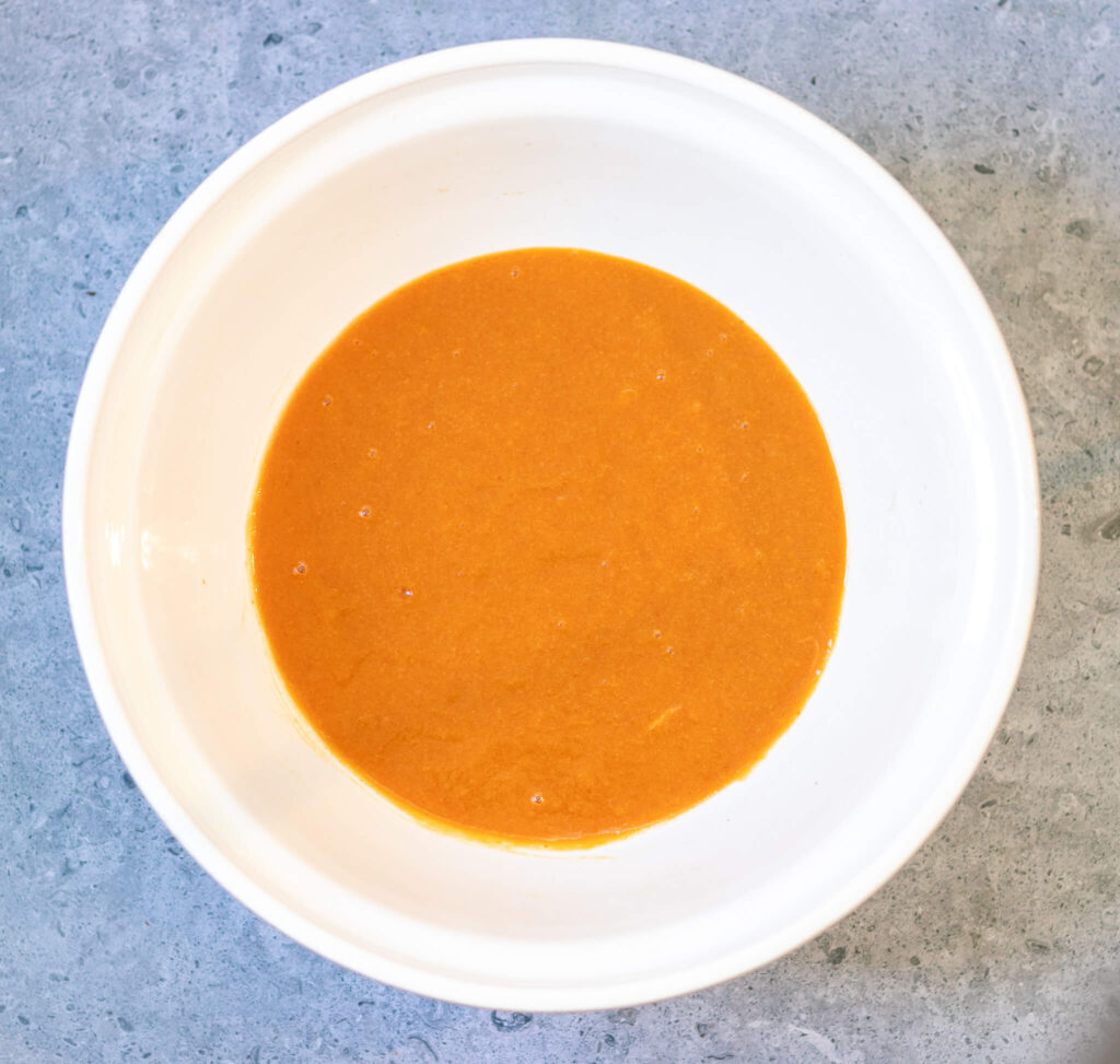 wet ingredients for whole wheat pumpkin bread